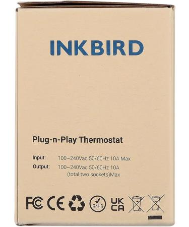 Buy Inkbird ITC-2T Thermostat - Digital Temperature Controller for Terrariums Greenhouses & Reptile Care | Dual Heating Sockets Day/Night Timer & Alarm Function - International Shipping Available - Buy Online on SooperMarket.com