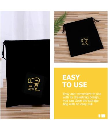 Cabilock 5pcs Hair Dryer Storage Bag Travel Hair Dryer Hair Dryer Travel Bag Hair Dryer Supplies Household 30X26X1CMx5pcs Blackx5pcs - Buy Online on SooperMarket.com
