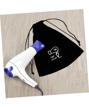 Baluue 5pcs Flannel Hair Dryer Bag Travel Drawstring Bag Hair Tools Travel Bag Hair Dryer Bag for Travel Bag for Hair Dryer Hair Dryer Organizer Flat Ironing Travel Bag Travel Makeup Bag 26.00X23.00X0.50CMx5pcs Blackx5pcs - Buy Online on SooperMarket.com