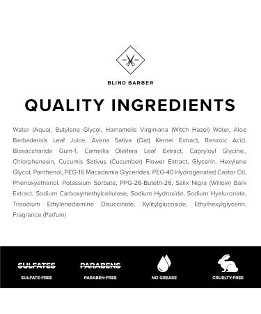 Buy Blind Barber B3 Supercharged Balancing Toner - Men's Toner with Mint Cucumber Aloe & Willow Bark - Hydrate & Balance Skin (6oz / 180ml) - International Shipping Available - Buy Online on SooperMarket.com