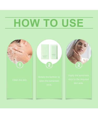 Cica Cooling Sun Stick Centella Face Sunscreen Stick Sun Cream SPF 50+ PA++++ Centella Sun Block Sticks for Face SPF 50 Face Moisturiser Non Greasy Sunscreen Refreshing Water Resistant - Buy Online on SooperMarket.com