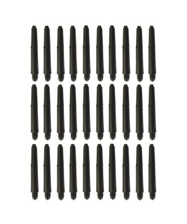 Deflectagrip 10 Sets of 3 (30 Pieces) 2ba Black Nylon Dart shafts Short Size 35 mm 1 1/2"