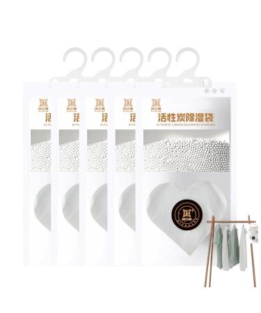 Moisture remover for rooms |Cabinet moisture absorber for hanging |Absorb water cabinet and moisture bags sergen 4.58 ounces/pack of Kazuko Heart shaped 130g 5 bags