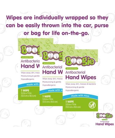 Boogie Wipes Hand Sanitizer Wipes - Alcohol-Free, Hypoallergenic Moisturizing Aloe - 30 Wipes (Pack of 1) - Buy Online on SooperMarket.com
