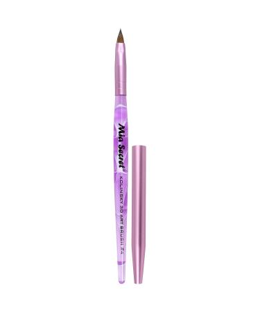 Mia Secret - Nail Brush KOLINSKY ART BRUSH 3D Art Brush 4 (Purple) NewI Item !