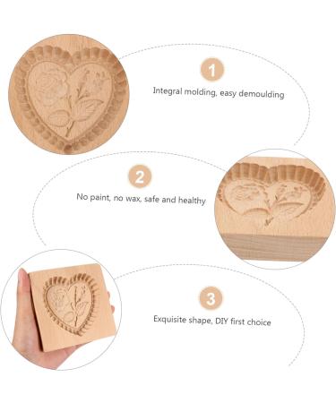 1pc Biscuit Mold Biscuits Embossing Baking Tool Creative Cookie Mold Biscuit Baking Mold Kitchen Cookie Mold Fondant Mold Kitchen Utensil Modeling Log Kitchen Supplies 10X10X2CM Rose - Buy Online on SooperMarket.com