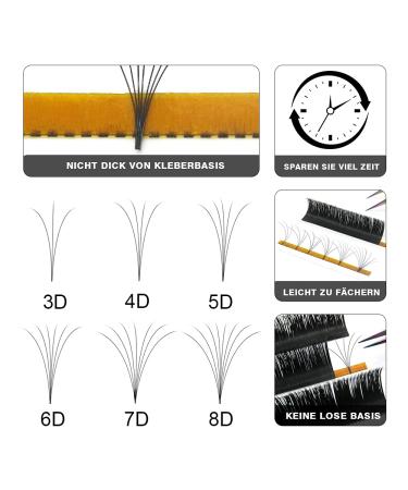 Shop Self-Fleed Easy Fan Lashes - .03/.07/.10 Volume Technology C D Curl Wimpernextension 12mm C-0.05 | International Shipping Available - Buy Online on SooperMarket.com