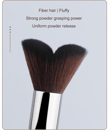 Verdant Touch Jaw Contour Brush Fishtail Head Jaw Line Contour Brush Fiber Hair Makeup Artist Cosmetic Tool - Buy Online on SooperMarket.com