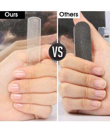 Tassety Glass Nail Shiner Nail Files Nano Glass Crystal Nail Buffer Shine Polisher for Natural Fingers Nails Toes Nails - Buy Online on SooperMarket.com