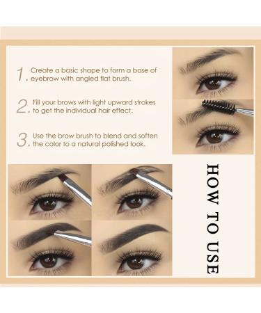 Shop Waterproof Eyebrow Gel - Long-Lasting Semi-Permanent Tinted Makeup & Brush Set in Brunette - Buy Online on SooperMarket.com