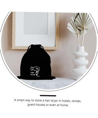 Baluue 1pc Hair Dryer Storage Bag Hair Dryer Sack Gym Holder Drawstring Bag Hair Dryer Hotel Bag Flannel - Buy Online on SooperMarket.com