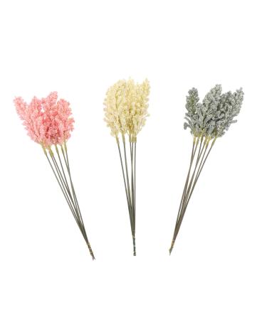 18pcs Artificial Corn Ear Fake Flower Holding Flowers Plastic Bride Ears of Wheat Assorted Color 30X1.5CM