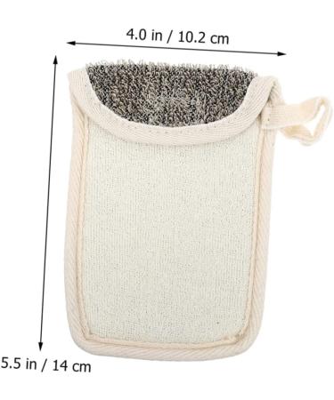 CANIGHT 2pcs Black Linen Soap Bag Cleaning Scrubber Soap Exfoliating Pouch Soap Scrubber Pouch Bubble Flax - Buy Online on SooperMarket.com