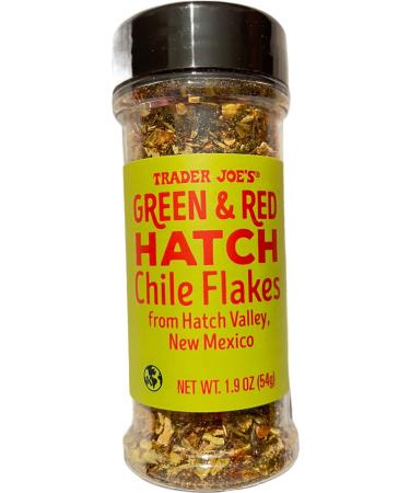 Trader Joe's Green & Red Hatch Chile Flakes from Hatch Valley New Mexico (Pack of 1)