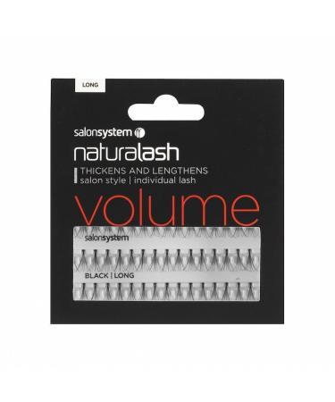 Salon System Salon System Natural Appearance Long Black Individual Lashes