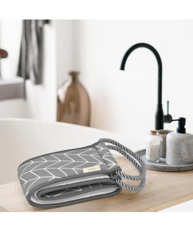 Joeji's Kitchen Eco-Friendly Back Scrubber for Shower - Natural Plant Fibre Vegan Exfoliating Loofah Strap - Double Sided Bath Scrub with Handle - Buy Online on SooperMarket.com