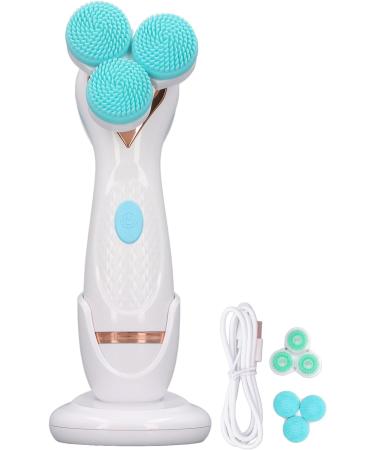 Facial Cleansing Brush Electric Facial Scrubber Silicone Multifunctional USB Rechargeable Deep Cleansing for Daily Life (Blue) - Buy Online on SooperMarket.com