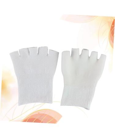 HAPINARY 1 Pair Gel Dry Cracked Heels Socks Cracked Foot Socks Open Toe Socks Thumb Bunion Corrector Five Finger Socks Silicone Socks Moisturising Foot Spa Socks White Moisturizing - Buy Online on SooperMarket.com