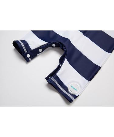 BONVERANO Baby Boys Swimsuit 9-12 Months Navy Stripe - UPF 50+ Sun Protection - Buy Online on SooperMarket.com