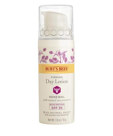 Face Lotion, Burt's Bees Retinol Alternative Facial Moisturizer, Anti-Aging Sunscreen with SPF 30, Firming Day Skin Care, 1.8 Ounce (Packaging May Vary) Day Lotion SPF 30