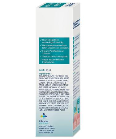 Tetesept Shooting Ointment Repair Foot Cream - Hydro-Lipid Complex Dexpanthenol & Shea Butter for Cracked Skin - 60 ml - Buy Online on SooperMarket.com