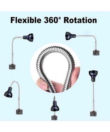 Buy Pewingo Turtle Heat Lamp - UVB Basking Spot Lights for Reptiles | 360 Swivel Clamp | Halogen & Orange Light | Ideal for Turtles Snakes & Lizards - Buy Online on SooperMarket.com