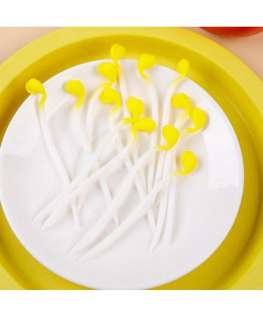 Alipis 12pcs bean sprouts Model decorations pretend lifelike vegetable adornment decorate fruit vegetables decorative vegetable artificial pvc Green bean sprouts Yellow 9.00X1.00X1.00CM - Buy Online on SooperMarket.com