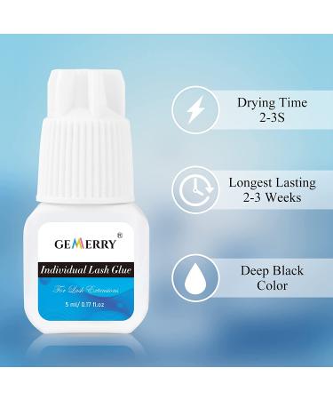 5ML Individual Lash Glue for Cluster Extensions Long Lasting Black Adhesive - Buy Online on SooperMarket.com