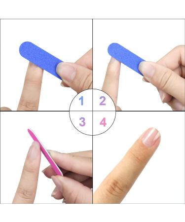 100PCS Nail File Set Disposable Mini Nail File 180/240 Professional Care Mini Nail Files Double Sided Emery Board Buffer Set Grit Double Sided Emery Board for Manicure Nail Studio Home Nail Care - Buy Online on SooperMarket.com