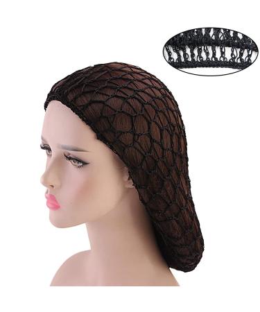 Buy 2 Pack Black Muck-Crochet Hair Network Caps - Soft Rayon Hose Hair Cover & Sleeping Cap for Women | Stylish Hair Jewelry - Buy Online on SooperMarket.com