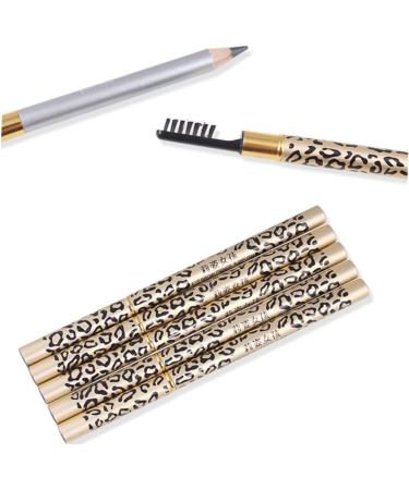 FOYTOKI 2pcs Pencils Leopard Lash Brush Brow Gel Brow Brush Brow Makeup Eyeliner Wooden - Buy Online on SooperMarket.com