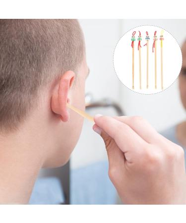 Cleaning Tools 5pcs Wood Ear Pick Oriental Bamboo Ear Cleaning Spoon Cute Chinese Doll Ear Cleaning Spoon Ear Scraper Wax Removers Cleaning Tool Random Color Doll 1 - Buy Online on SooperMarket.com