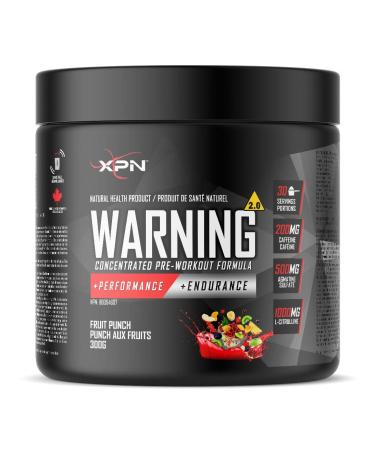 WARNING | XPN | ULTIMATE PRE-WORKOUT MATRIX | 30 SERVINGS | ENERGY & PUMP | POWER BLEND | (Fruit Punch)