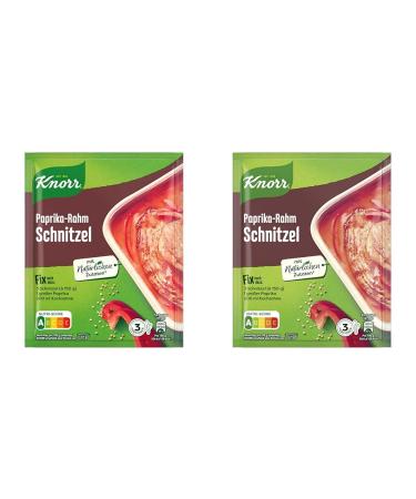 KNORR FILM MISSION Paprika-Rahm Schnitzel for a delicious schnitzel dish with natural ingredients 43 g 1 piece (pack with 2) paprika cream 43 g (2 pack)