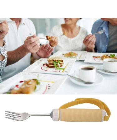Advantage Easy Grip Fork Adaptive Utensils Stainless Steel with Rubber Handle for Disabled Patient Arthritis for Elder - Buy Online on SooperMarket.com