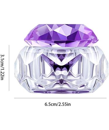 Nail Liquid Crystal Dish Nail Art Dappen Dish Crystal Glass Liquid Powder Cup Clear Diamond Manicure Bowl With Lid - Buy Online on SooperMarket.com