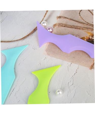Angoily Eyelash Tool 8 Pcs Silicone Beauty Ruler Eyeshadow Eyebrow Stencils Aid Makeup Stencils Aid Cosmetic Beauty Tools - Buy Online on SooperMarket.com