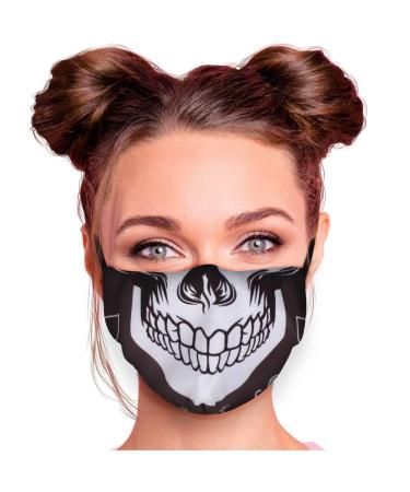 Alsino mouth protection mask in different colors fabric mask with motif oral nose protection with interchangeable filter adjustable ear bracket dead head dentition