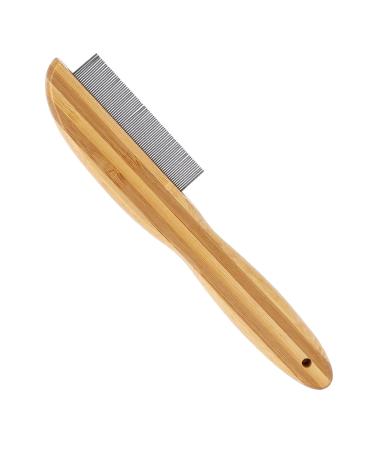 Wooden handle scalk crest extra fine tooth comb with metal pimple multifunctional flea comb lice comb foster comb for children adult dog cat cat