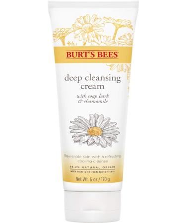 Burt's Bees Soap Bark and Chamomile Deep Cleansing Cream 6 Ounces