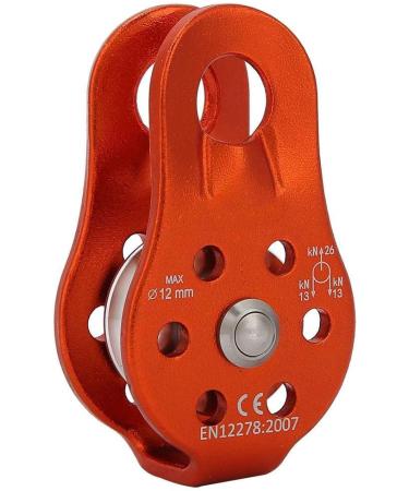 Jadeshay Rieme Disc Wheel - High-Performance 26KN Climbing Roller for 12mm Rope Aluminum Alloy Orange - Buy Online on SooperMarket.com