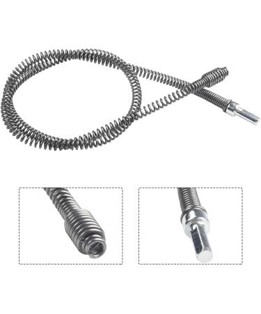1Pc Manganese Steel Drainer Pipe Dredging Tool - Spring Sewer Unblocker Connector Rod (1/2/3M) for Bathroom & Kitchen - Buy Online on SooperMarket.com