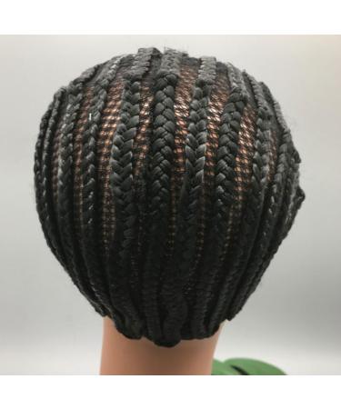 Crochet Braids Cap Braiding Wigs Cap Black Cornrow Wig Cap Synethic Wigs Mesh Cap for Making Wig Braided Wig Cap - Buy Online on SooperMarket.com