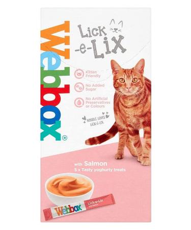Webbox Cats Delight Lick E Lix Yoghurt with Salmon 5pcs