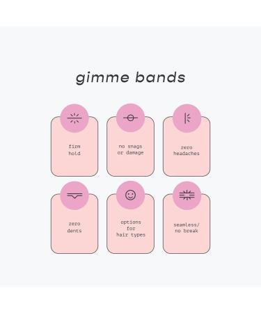 Gimme Beauty Satin-Soft Hair Scrunchies for Sleep - Black (3 Pack) - Buy Online on SooperMarket.com