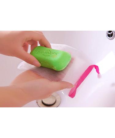 50 PCS Exfoliating Mesh Soap Bag - Soap Saver Pouch with Drawstring Holder (Random Color) - Buy Now! - Buy Online on SooperMarket.com