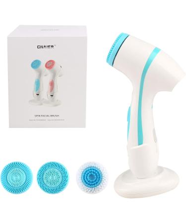 Opal Tool Sonic Facial Cleaning Brush - USB Electric Deep Cleansing Device for Face Massage Peeling & Blackhead Removal (Blue) - Buy Online on SooperMarket.com