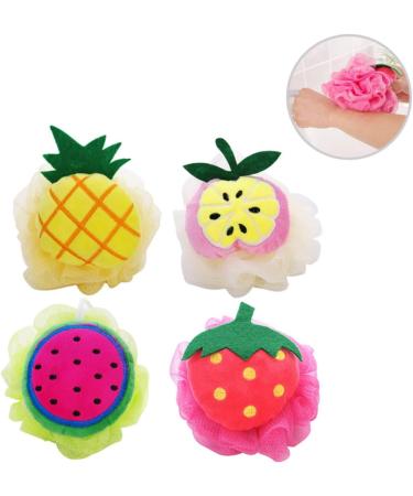 Angoily Shower Gel Set - 8 Large Bath Balls & Mesh Sponge Pouf for Ultimate Clean & Relaxation | International Shipping Available - Buy Online on SooperMarket.com