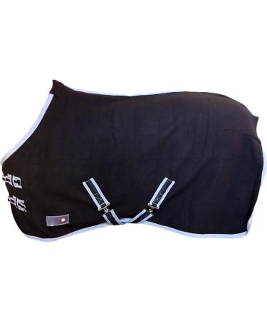 RL24 Sweat Rug BASICLINE - Breathable Fleece Transport Blanket for Horses | Black 65cm - Buy Online on SooperMarket.com