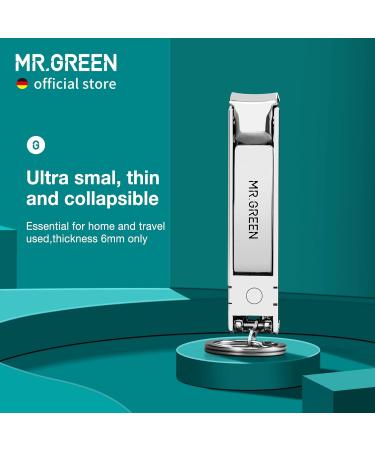 MR.GREEN Collapsible Nail Clippers with Nail Files - Portable Stainless Steel Manicure Tool (Eco-Packaging) - Buy Online on SooperMarket.com